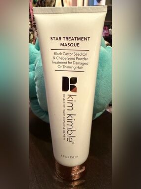 Kim Kimble Black Castor Seed Oil Treatment Masque - White